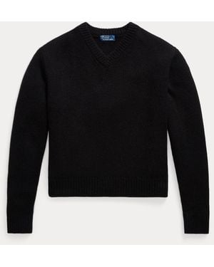 Polo Ralph Lauren Kaschmirpullover Mit V-Ausschnitt - Schwarz