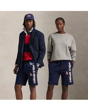 Polo Ralph Lauren Short Polo Sport En Molleton 20,3 Cm - Bleu