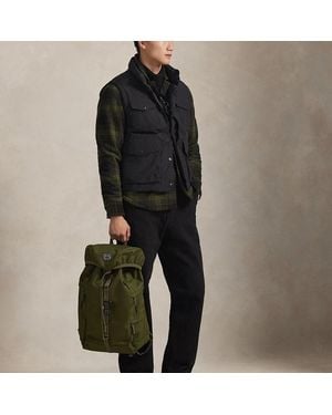 Polo Ralph Lauren Mochila Funcional De Oxford De Nailon - Negro