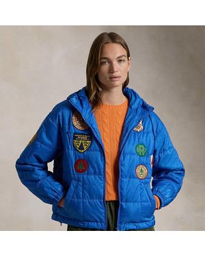 Polo Ralph Lauren Embroidered Patch Insulated Jacket - Blue