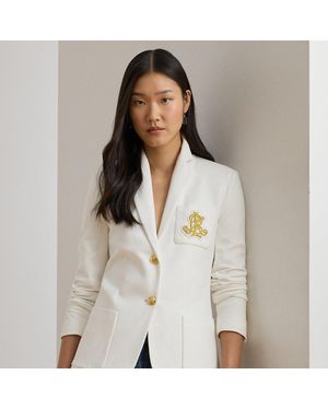Ralph Lauren Bullion Jacquard Blazer - White