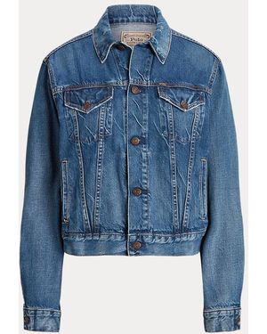 Polo Ralph Lauren Denim Bomber Jacket in Blue Lyst UK