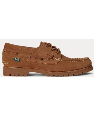Polo Ralph Lauren Ranger Suede Boat Shoe - Brown