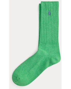 Polo Ralph Lauren Calze sportive in misto cotone con pony - Verde