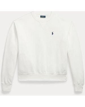 Polo Ralph Lauren Sudadera De Felpa Con Cuello Redondo - Blanco