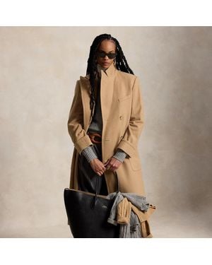 Polo Ralph Lauren Hair Long Polo Coat - Natural