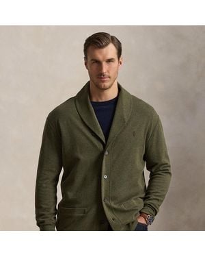 Ralph Lauren Luxury Jersey Cardigan - Green