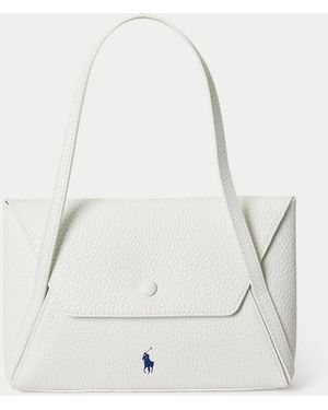 Polo Ralph Lauren Polo Play Leather Mini Envelope Bag - White