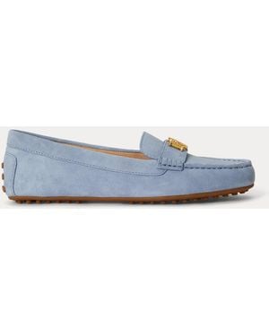 Ralph Lauren Barnsbury Suede Loafer - Blue