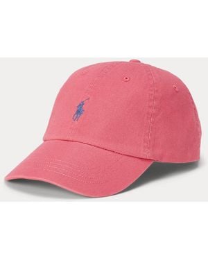 Ralph Lauren The Iconic Cotton Chino Ball Cap - Pink