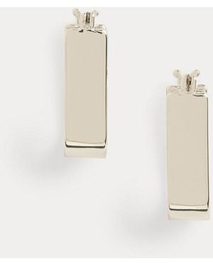 Ralph Lauren Plated Geometric Hoop Earrings - Metallic