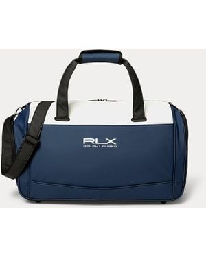 Ralph Lauren Embroidered Logo Golf Boston Bag - Blue