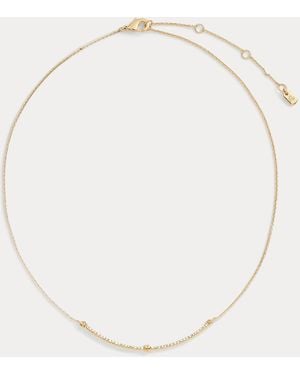 Ralph Lauren Pavé-Plated Curved Bar Necklace - Natural
