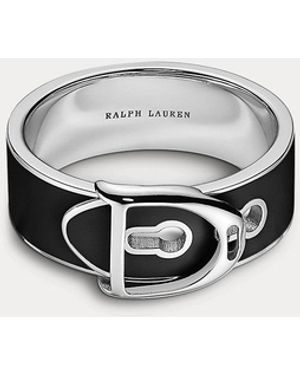 Ralph Lauren Welington Enamel Ring - White