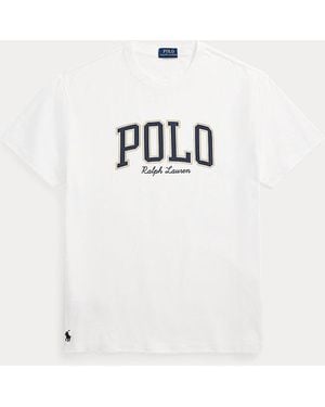 Polo Ralph Lauren Custom-Slim-Fit Jersey-T-Shirt Mit Logo - Weiß