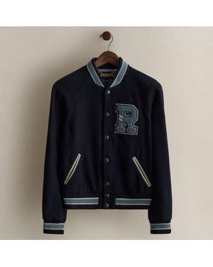 Ralph Lauren C. 2007 Logo Wool-Blend Jacket - Blue