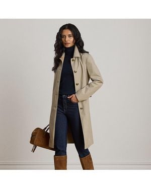 Ralph Lauren Checked Reversible Balmacaan Coat - Black