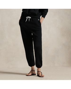 Polo Ralph Lauren Drawstring Fleece Tracksuit Bottoms - Black