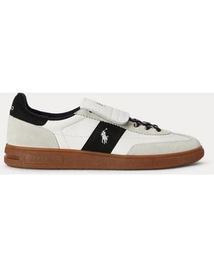 Polo Ralph Lauren Sneaker Bedford Aus Leder Und Wildleder - Weiß