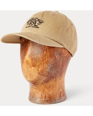 RRL Ranch Logo Twill Ball Cap - Natural