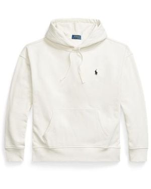 Polo Ralph Lauren Relaxed Fit Logo Fleece Hoodie - White