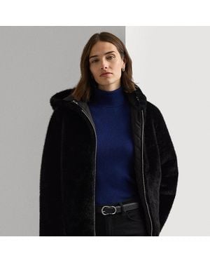 Ralph Lauren Reversible Quilted & Faux-Fur Coat - Blue