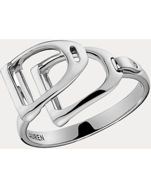 Ralph Lauren Sterling Double-Stirrup Ring - Metallic