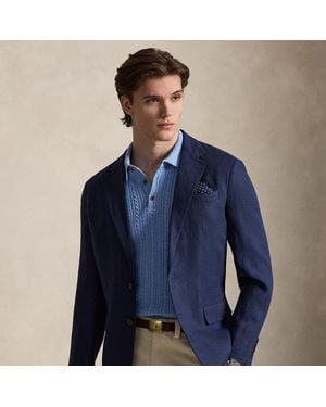 Polo Ralph Lauren Polo Soft Modern Fit Linen-Blend Jacket - Blue