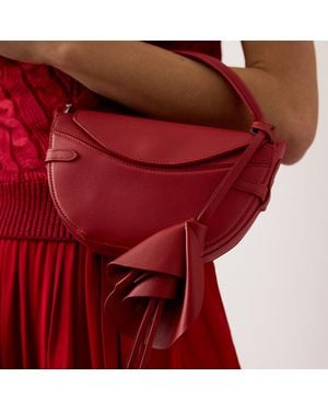 Ralph Lauren Floral Lambskin Bag Charm - Red