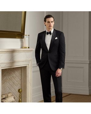 Ralph Lauren Gregory Handmade Barathea Shawl Tuxedo - Black