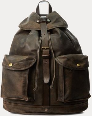 RRL Leather Rucksack - Brown
