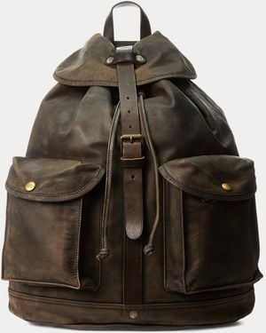 RRL Leather Rucksack - Brown