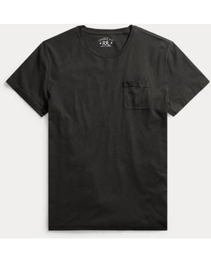 RRL Jersey Pocket T-Shirt - Black