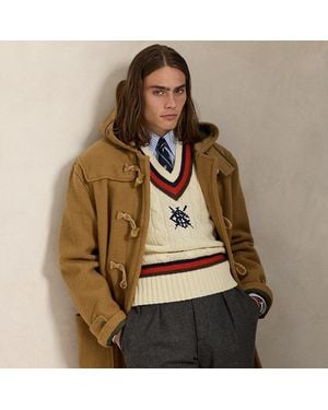 Polo Ralph Lauren Chaleco De Punto De Lana De Críquet - Marrón