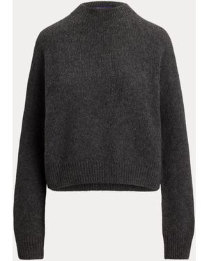 Ralph Lauren Cashmere-Blend Jersey Crewneck Jumper - Black