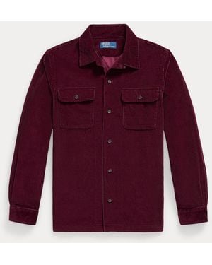 Polo Ralph Lauren Classic Fit Corduroy Camp Shirt - Purple