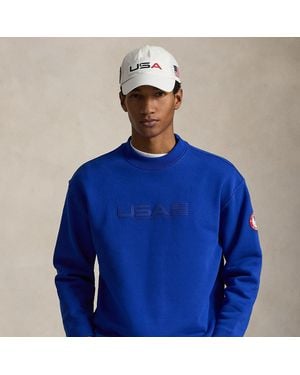 Ralph Lauren Team Usa Fleece Mockneck - Blue