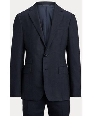 Ralph Lauren Kent Handmade Textured Cashmere Suit - Blue