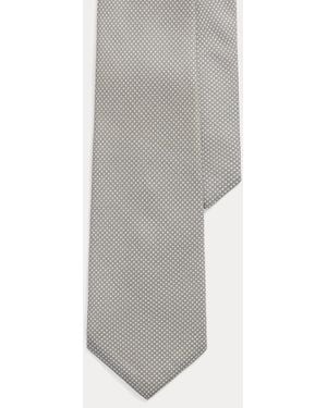 Ralph Lauren Corbata Geométrica De Cachemira Y Seda - Gris