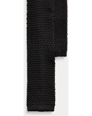 Polo Ralph Lauren Cravatta in maglia di seta - Nero