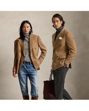Polo Ralph Lauren Polo Tailored-Hair Sport Coat - Brown
