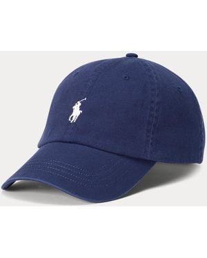 Ralph Lauren The Iconic Cotton Chino Ball Cap - Blue