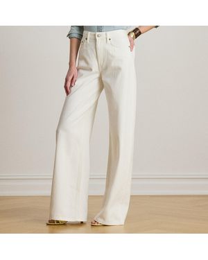 Ralph Lauren High-Rise Wide-Leg Jean - White