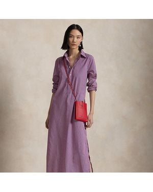 Polo Ralph Lauren Chemisier in cotone a righe - Viola