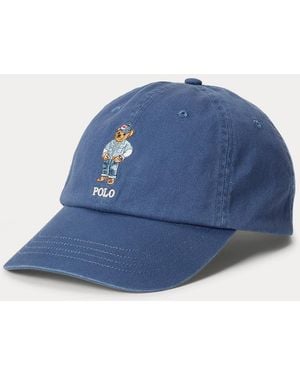 Polo Ralph Lauren Polo Bear Cotton Twill Ball Cap - Blue