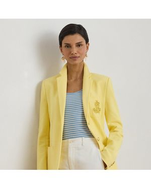 Ralph Lauren Bullion Jacquard Blazer - Yellow
