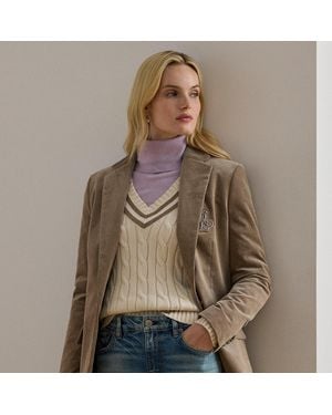 Ralph Lauren Ralph Lauren Bullion Corduroy Blazer - Brown