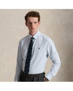 Polo Ralph Lauren Camisa Oxford De Punto Elástico - Azul
