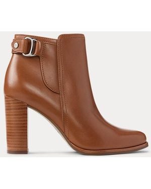 Ralph Lauren Stivaletti Tasha in vitello - Marrone