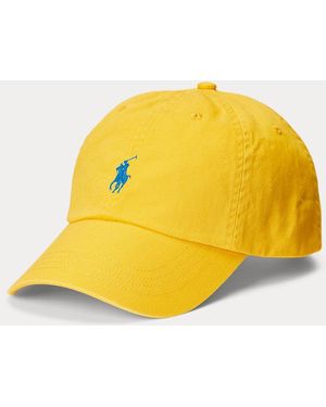 Polo Ralph Lauren L'iconico cappellino in chino in cotone - Giallo